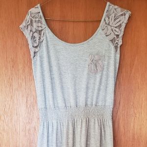 Light gray maxi dress